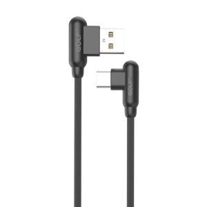 USB kabl tip C 1m 90° GOLF GC-45T crni - Img 1