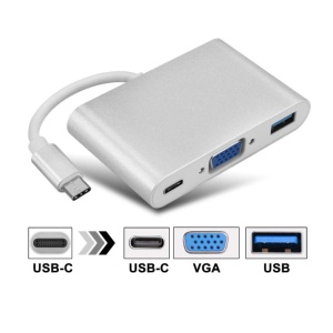 USB Tip C na VGA + USB 3.0 adapter 3.1 UVA-23 - Img 2
