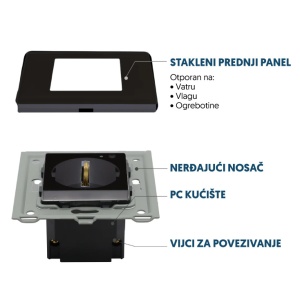 Uzidna Wi-Fi smart utičnica sa meračem potrošnje - Img 2