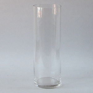 Vaza staklena cilindar dim.Ø10cm,V29cm
