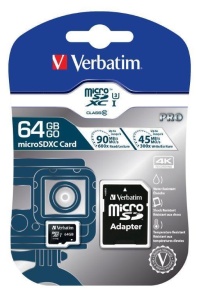 Verbatim MicroSD PRO U3 64GB (47042)