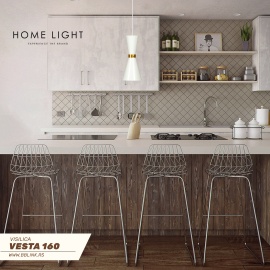 VESTA 160 VISILICA 1*E27 WHITE/GOLD - Img 3