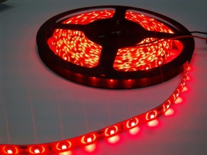 XLED 5050R-60 LED traka IP20,60 Led/m,bez zaštite/14.4W/m,5m kotur, Crvena - Img 1