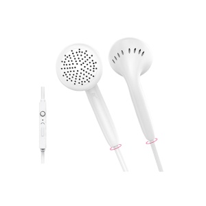 Xwave E-410M white slušalice za mobilni sa mikro/stereo/3.5mm/kabl 1.3 m/kontrola - Img 1