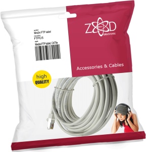 ZED electronic Mrežni FTP kabel, CAT5E, 5 met - FTPC/5 - Img 1