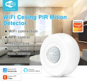 ZIGBEE-SMART-PIR-MS08 Gembird Tuya Smart WiFi PIR senzor detektora pokreta ljudskog tela,infracrveni - Img 3