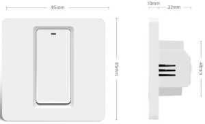 ZIGBEE-SWITCH-DS101 Gembird RSH Tuya WiFi Pametni kucni prekidac sa 1taster EU Standard - Img 2