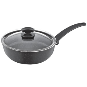 Zilan Tiganj duboki sa staklenim poklopcem, granit, 24 cm - ZLN2065