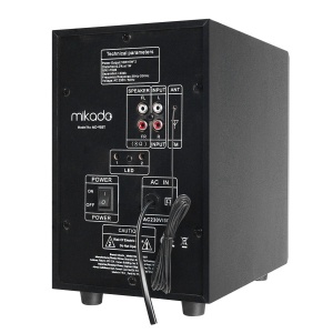 Zvučnici 2.1 Mikado MD-95BT 20W FM, Bluetooth, SD, USB crni - Img 2