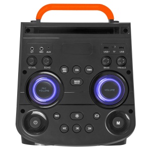 Zvucnik Mikado MD-103KP 200W, 12V 14000mAh USB, Bluetooth, micro SD crni - Img 4
