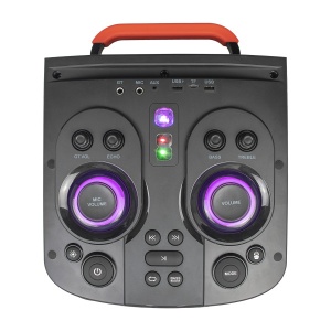Zvucnik Mikado MD-104KP 200W, 12V 14000mAh USB, Bluetooth, micro SD crni - Img 3