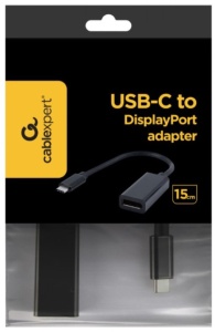 A-CM-DPF-01 Gembird USB-C to DisplayPort adapter, black - Img 2
