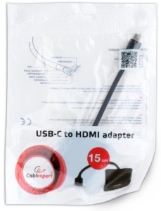 A-CM-HDMIF-01 Gembird USB-C to HDMI adapter, black (A-CM-HDMIF-03) FO - Img 3