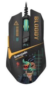 A4-W63 MAX RGB Renegade A4Tech Bloody RGB Gejmerski opticki mis, 2000Hz/100-12.000 Dpi, USB 129mm - Img 2