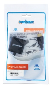 Adapter Manhattan 151559 HDMI/M - VGA/F + Audio - Img 2