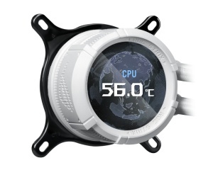 ASUS ROG STRIX LC III 360 ARGB LCD WHT vodeno hlađenje belo