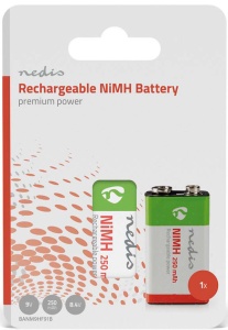 BANM9HF91B, Punjiva NiMH baterija E-Block 8,4 V DC, 250 mAh, 1 pakovanja, 6LR61