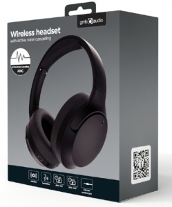 BHP-ANC-01 Gembird Bluetooth stereo Slusalice sa mikrofonom BT V5.3 500mAh/32Ohm, 8h Li-ion Crne - Img 1