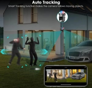 CAM-IP6MP-EP11-QQ GMB kamera 6 mpix microSD iCSee xmeye app Two-way voice PTZ ip66, 2.8mm+3.6mm - Img 2