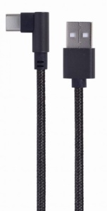 CC-USB2-AMCML-0.2M Gembird pod uglom USB Type-C kabl za punjenje i prenos podataka, 0.2 m, black - Img 2