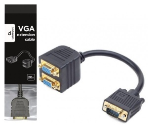CC-VGAX2-20CM Gembird VGA splitter kabl 20cm - Img 1