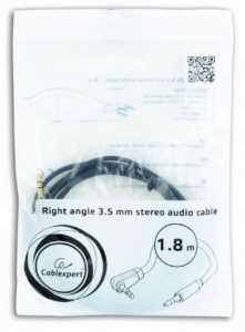 CCAP-444L-6 Gembird 3.5mm stereo plug to 3.5mm stereo plug audio kabl pod uglom pozlaceni kon. 1,8m - Img 3