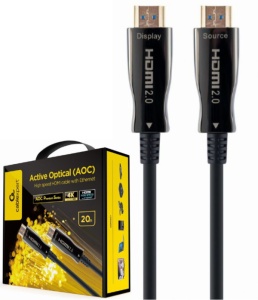 CCBP-HDMI-AOC-20M-02 Gembird Active Optical (AOC) High speed HDMI cable with Ethernet Premium 20m - Img 1