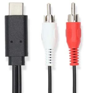CCGL64240BK10 Nedis kabl USB-C na 2x RCA muski, 1m - Img 2