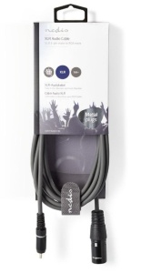 COTH15205GY30 Unbalanced Audio Cable XLR 3-Pin muski na RCA muski, 3m, PVC, Dark Grey - Img 1