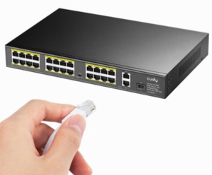 Cudy FS1026PS1 24-Port 10/100M PoE+Switch, 2Gbit Uplink + 1 Gbit Combo SFP Port, 300W(PFS4226-24ET- - Img 2