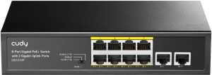 Cudy GS1010P 8-Port Gigabit PoE+ Switch with 2 Gigabit Uplink ports, PoE 30W - Img 3