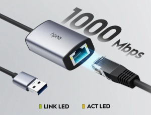 Cudy UE10A USB 3.0 to Fast Ethernet LAN adapter 10/100/1000 ( mrezna kartica) - Img 2