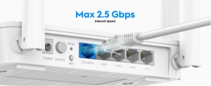 Cudy WR3000H AX3000 2.5G Mesh Wi-Fi 6 Router, 2.4/5Ghz, pokriva 130m2 - Img 2