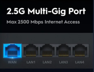 Cudy WR3600H,BE3600 2.5G Wi-Fi 7 Router,4-Stream Dual-Band, 2882 Mbps + 688 Mbps Wi-Fi - Img 2