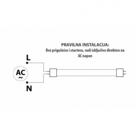 DAWN LED CEV T8 18W 3000K 1800lm JEDNOSTRANA - Img 3