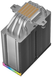 DeepCool AK500S *DIGITAL SE 5xHeat Pipe, Real-Time CPU Screen, 1x120mm 1850 rpm 68,99 CFM, Intel/AMD - Img 3