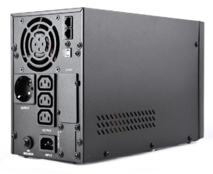 EG-UPS-PS1000-01 Gembird UPS sa stabilizatorom 1000VA (800W) pure sine wave, LCD, USB, black - Img 2