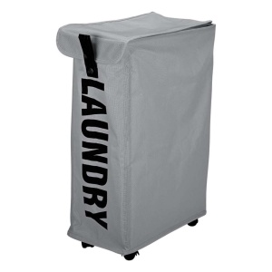 ESTIA ES02-25373 KORPA ZA VEŠ SA TOČKIĆIMA 45L SIVA 39X20X59CM - Img 2