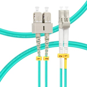 FO LC/UPC - SC/UPC MM 5M OM3 DX LSZH Aqua 2.0mm - Img 3