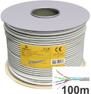 FPC-5004E-SOL/100 Gembird FTP cat.5E Indoor solid CCA kotur 100m - Img 1