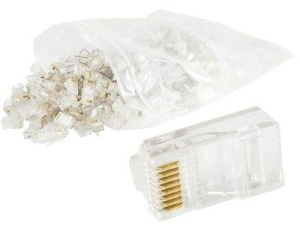 Gembird Mrežni konektor 8P8C, modularni, 100 kom. pakovanje - PLUG3UP6/100 - Img 1
