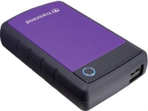 HDD E2.5" Transcend 4TB USB 3.0 TS4TSJ25H3P Anti-shock Black/Purple - Img 1