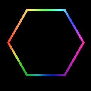 Hexagon LED tube light 1 head RGB 12V 410mm 6pcs
