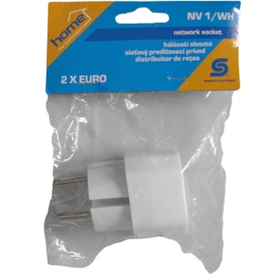 home Strujni razdelnik sa dve euro utičnice - NV 1/WH - Img 2