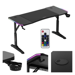 Huzaro Hero 3.6 Crni RGB Podesivi Gaming sto 140x60cm - Img 3