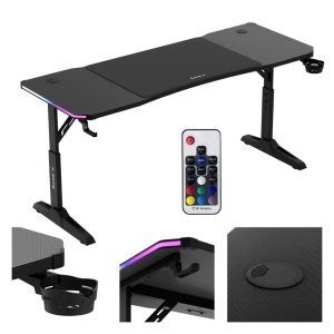 Huzaro Hero 4.6 Crni RGB Podesivi Gaming sto 160x60cm - Img 3