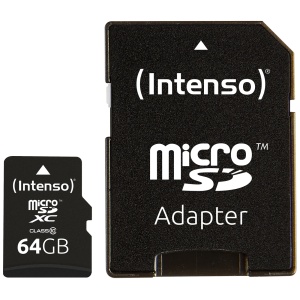 (Intenso) Micro SD Kartica 64GB Class 10 sa adapterom - SDXCmicro+ad-64GB/Class10 - Img 2