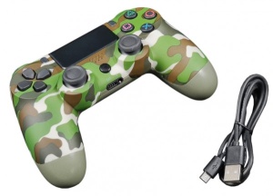 JPD-Wireless-Thrillershock PC/PS4 CAMO GREEN Gembird Bezicni gamepad sa dvostrukom vibracijom v2 - Img 3