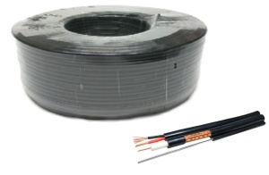KABL-COAX-RG59+2X0.75 CCA/PE/100M/MSG Outdoor Koaksialni kabl sa napojnim kablom 2x0,75 + SAJLA 100m - Img 3