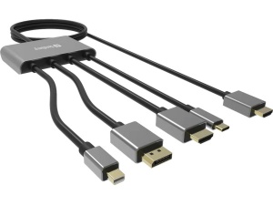 Kabl-display HUB Sandberg All-In-One USB C/DP/m DP/HDMI - HDMI 2m 509-21 - Img 1